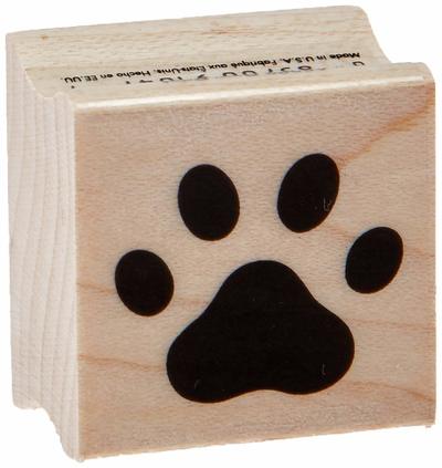 dog paw print stamp